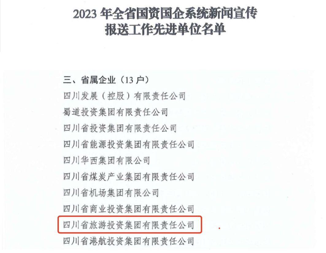 省bti体育集团获评2023年全省国资国企系统新闻宣传报送事情先进单位